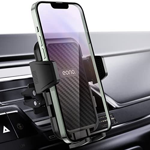 Amazon Brand - Eono Support Telephone Voiture Grille Aeration, Universel Porte Téléphone Voiture Rotation 360° avec Clip Stable en Silicone pour iPhone, Samsung et Smartphone pour 4-7 Pouces Fiche Technique et Prix au Maroc