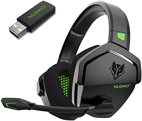 NUBWO Casque Gaming sans Fil pour PS4, PC, Casque stéréo sans Fil pour Jeux avec Microphone avec Annulation de Bruit, Mousse de l' étoffe, Son Enveloppant Vert Fiche Technique et Prix au Maroc