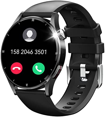 Montre Connectée Homme avec Appels Bluetooth 1.32 Pouces HD Smartwatch pour Android iOS Montre Sport avec Moniteur Sommeil de Fréquence Cardiaque Réglage des Sons Chronomètre Pédomètre (Noir) Fiche Technique et Prix au Maroc