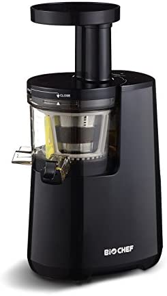 Extracteur de Jus BioChef Atlas – Slow Juicer, Extracteur Lent avec 60 tr/min – Compact & Silencieux – Système de Protection des Enzymes (EPT) - Facile à Nettoyer et Sans BPA (Noir) Fiche Technique et Prix au Maroc