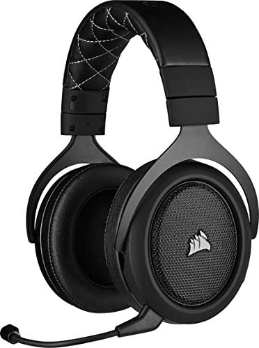 Corsair HS70 PRO Wireless Casque de Gaming Son surround 7.1, Sans-fil 2,4 GHz à faible latence, 12 mètres Portée, Léger, Unidirectionnel Antibruit Microphone avec PC, PS4 Compatibilité - Noir Fiche Technique et Prix au Maroc
