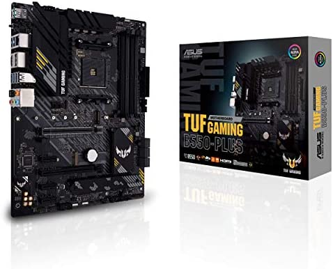 ASUS TUF GAMING B550 PLUS – Carte mère AMD B550 Ryzen AM4, ATX, PCIe 4.0, 2xM.2, 10 phases d'alimentation DrMOS, DDR4 4400, Ethernet Intel 2.5Gb, HDMI, DisplayPort, USB 3.2 G.2 Type-A/C, Aura Sync RGB Fiche Technique et Prix au Maroc