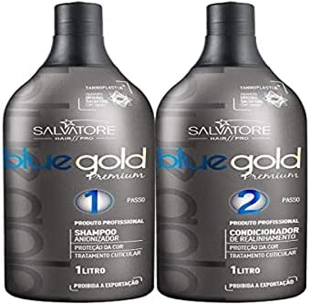 SALVATORE Kit of 2 - Taninoplastie - Blue Gold Fiche Technique et Prix au Maroc