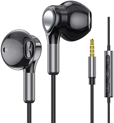 Écouteurs, Ecouteurs Filaire avec Microphone et Contrôle du Volume, Écouteurs Intra-Auriculaires avec Anti-Bruit Stéréo Compatibles avec iOS,Android,Tablette etc la Plupart des Appareils Jack 3,5 mm Fiche Technique et Prix au Maroc