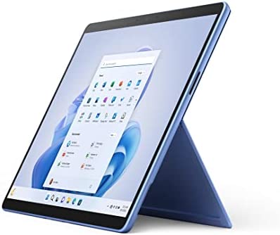 Microsoft Surface Pro 9 13" 2 en 1 Tablette/Ordinateur Portable (Intel Core i5, 8 Go de RAM, SSD 256 Go, Win 11 Home) Bleu Saphir alimenté par la Plate-Forme Intel Evo Fiche Technique et Prix au Maroc