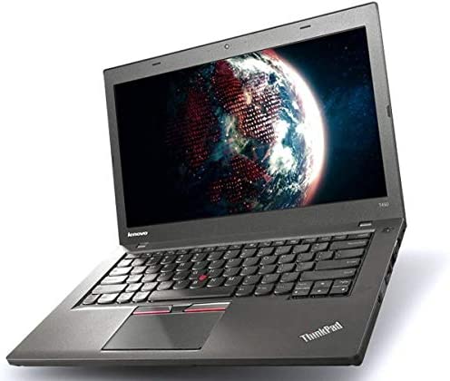 Lenovo ThinkPad T450, Intel Core i5-5300U, 8 Go de RAM, Disque SSD 180 Go, Webcam, WiFi, Bluetooth, USB 3.0, Windows 10 Pro (Clavier AZERTY Français) (Reconditionné) Fiche Technique et Prix au Maroc