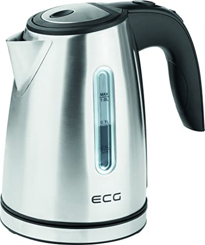 ECG RK 1050 Bouilloire électrique en acier inoxydable, 1,0 litres Fiche Technique et Prix au Maroc