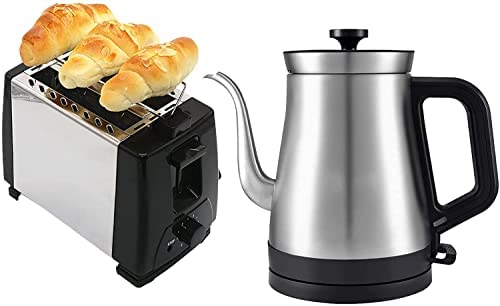 Ensemble Grille-Pain Et Bouilloire Électrique À 2 Tranches- Grille-Pain À Chauffage Rapide Automatique Théière Bouilloire en Acier Inoxydable avec Protection Anti-Séchage De 1,1 L Fiche Technique et Prix au Maroc