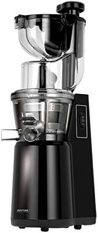 MPM MSO-16, Slow Juicer Presse à Froid de Légumes et de Fruits, Basse Vitesse 60 RPM, Extracteur de Jus Lent, Grande Bouche, Fonction Inverse, 200W, 1 Liter, Noir Fiche Technique et Prix au Maroc