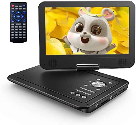 YOTON Lecteur DVD Portable Voiture 12,5" avec Écran Pvotant HD 10,5", Chargeur de Voiture, Fonction de Lecture de mémoire, Prise en Charge de 4 à 6 Heures de Lecture (Blu-Ray Non Pris en Charge) Fiche Technique et Prix au Maroc