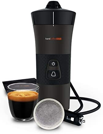 Handpresso – Cafetiere portable 12V Handcoffee Auto 21000, Machine a cafe portable à dosette Senseo pour voiture 12V. Cafetiere Senseo allume-cigare pour le voyage, camping-car Fiche Technique et Prix au Maroc