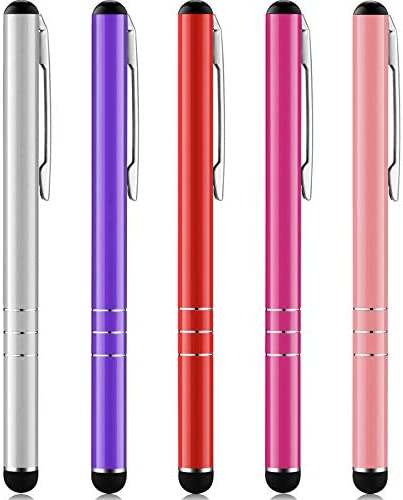 5 Pièces Stylet Fin Stylet à Écran Tactile Capacitif Universel pour Tablettes et Téléphones Portables (Argent, Rouge, Rose Rouge, Violet, Rose) Fiche Technique et Prix au Maroc