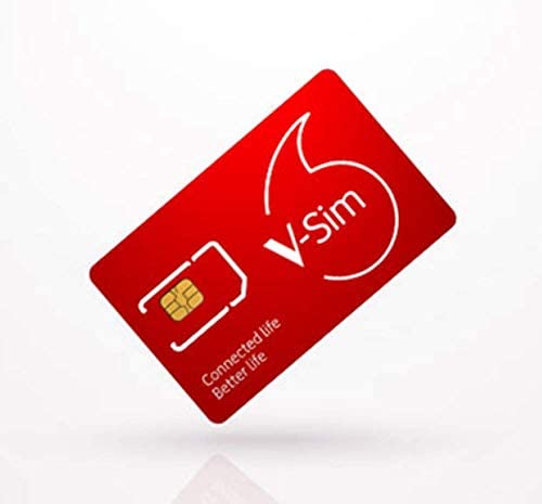 Vodafone V-Sim, une carte SIM intelligente, pour une utilisation sur des appareils connectés avec technologie GPS et mobile ; ne convient pas à une utilisation sur smartphones et tablettes, rouge Fiche Technique et Prix au Maroc