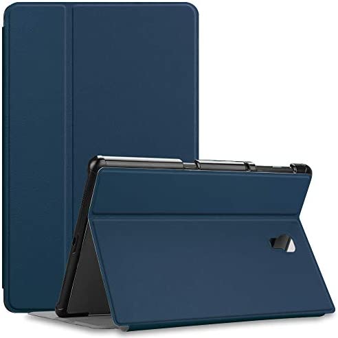 FINTIE Coque pour Samsung Galaxy Tab A 10.5 Pouces 2018 SM-T590/T595 - Etui de Protecteur Support Tablette Multi-Angle Housse avec Fonction Sommeil/Reveil Automatique, Bleu Marine Fiche Technique et Prix au Maroc
