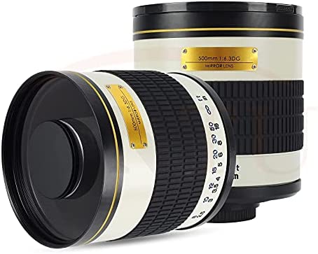 JINTU 500mm F6.3 Manuel Teleobjectif Lentille Super Leger Objectif de la Camera Compatible Canon SLR 4000D 2000D 1200D 80D 90D 250D 60D D780 D90 D3500 D5600 D5500 D5200 D7500 D3100 D3200 D780 Fiche Technique et Prix au Maroc