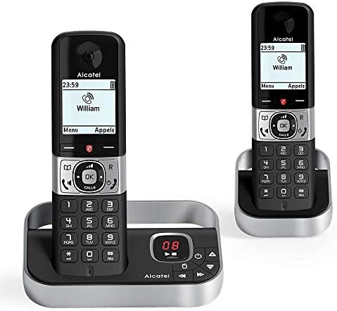 Alcatel F890 voice duo noir EU Telephone sans fil repondeur avec combine supplementaire. Blocage d'appel premium Fiche Technique et Prix au Maroc