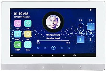 NXYJD Écran Tactile Bluetooth WiFi dans l'amplificateur Mural Audio 7"Smart Home Musique de Fond Son stéréo Play App (Color : C) Fiche Technique et Prix au Maroc