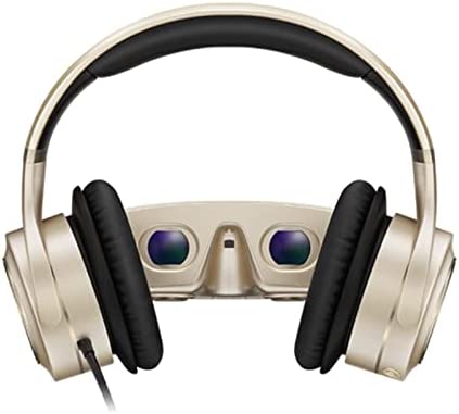 réalité virtuelle Casque de cinéma privé VR Casque HiFi 3D Cinéma Mobile 3D IMAX HD VR Lunettes de réalité virtuelle (Color : Gold) Fiche Technique et Prix au Maroc