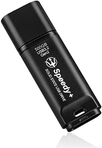 TRIDENITE Disque SSD Externe Portable 500 Go Clé USB 3.2 Gen2 UASP SuperSpeed+, Vitesses optimales jusqu'à 600 Mo/s en Lecture, 500 Mo/s en écriture Fiche Technique et Prix au Maroc