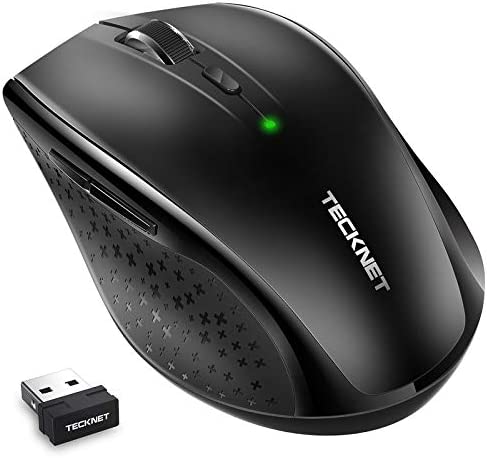 TECKNET Souris sans Fil Silencieuse, 2.4G Souris Optique avec Récepteur Nano USB, Durée de la Batterie 30 Mois, 3000 DPI (5 Niveaux Réglables) pour Macbook, Ordinateur Portable, Ordinateur de Bureau Fiche Technique et Prix au Maroc