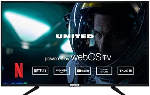 United 43DU58W 43 Pouces 4K UHD Smart TV 109 cm ThinQ AI Téléviseur WebOS TNT Tuner T2/S2/C Prime Video Netflix Disney+ WiFi Bluetooth HDR10 HLG Fiche Technique et Prix au Maroc
