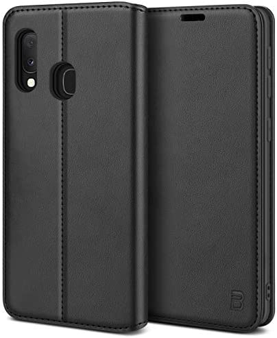 BEZ® Coque Samsung Galaxy A20e, Etui Housse pour Samsung A20e en Cuir Premium Flip Case Portefeuille, à Rabat avec Porte-Cartes de Crédit, Fermeture Magnétique, Noir Fiche Technique et Prix au Maroc