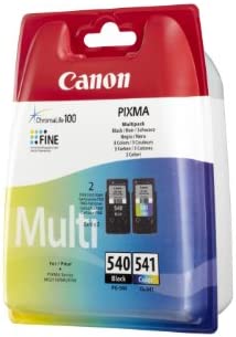 Canon PG-540 CL-541 Pack de 2 Cartouches Noir + Couleur (Multipack plastique) Fiche Technique et Prix au Maroc