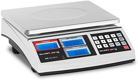 Steinberg Balance Compteuse SBS-ZW-3001H (30 kg / 1 g, plateforme 27 x 21 cm, surface de pesée en métal et plastique, incl. Batterie et câble d'alimentation, LCD) Fiche Technique et Prix au Maroc