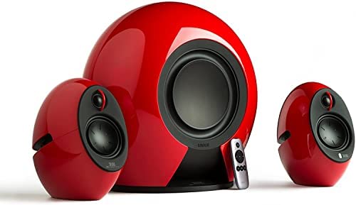 Edifier Luna E. Rouge (E235) - Kit d'Enceintes 2, 1 Buetooth (aptX), Caisson sans Fil, Télécommande sans Fil, 176Watts Fiche Technique et Prix au Maroc