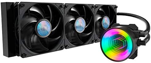 Cooler Master MasterLiquid ML360 Mirror ARGB, Refroidisseur liquide CPU, pompe 3ème gén., système de refroidissement liquide AIO, 3x 120 mm ventilateur SickleFlow V2, 1x 360mm radiateur, AMD & Intel Fiche Technique et Prix au Maroc