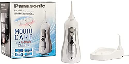Panasonic - Personalcare EW1411H845 | Jet dentaire - Système AIR + EAU 4 puissances réglables 1 canule Sans fil Réservoir 130 ml 15 min d'autonomie 1400 pulsations/min Blanc Fiche Technique et Prix au Maroc