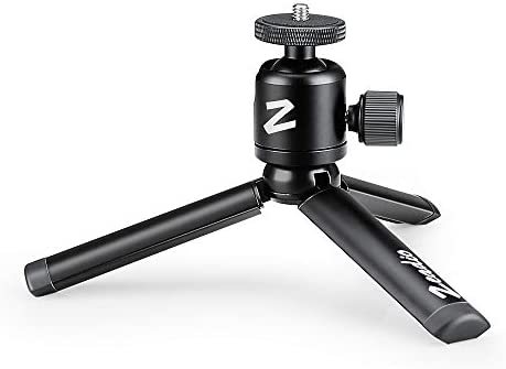 Zeadio Mini trépied en métal + Support à tête sphérique avec vis 1/4" pour Tablette de Bureau Smooth 4, Osmo Mobile, Vimble 2, Poignée de cardan stabilisateur et Tous Les appareils Photo Fiche Technique et Prix au Maroc