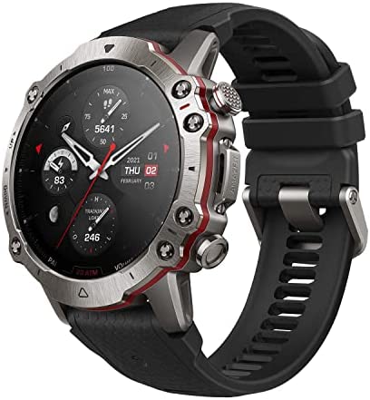 Amazfit Falcon Montre Connectée Homme, Montre GPS Multisports avec Bi-Bande, 150+ Modes Sportifs, 20 ATM, Montre Connectée Sport de Qualité Militaire, Boîtier en Titane Fiche Technique et Prix au Maroc