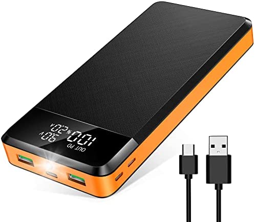 Batterie Externe 30000 mAh avec Entrée USB C, Chargeur Portable LED avec Sffichage Numérique 3 Interface, Grande Capacité Rapide pour iPhone, Samsung, Huawei et Autres Fiche Technique et Prix au Maroc