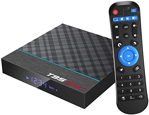 TUREWELL Android Box, T95 MAX+ Android 9.0 TV Box Amlogic S905X3 Quad-Core Cortex-A55 4GB RAM 32Go ROM Media Player with 8K BT4.0 2.4G/5.0GHz Dual-Band WiFi Fiche Technique et Prix au Maroc