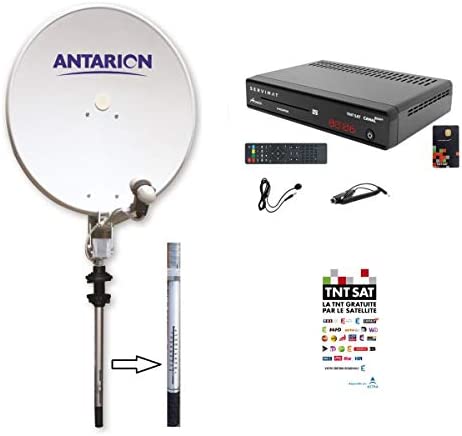 ANTARION - Kit Antenne Parabole Satellite Manuelle 65cm + Récepteur TNTSAT Fiche Technique et Prix au Maroc