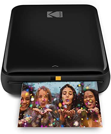 KODAK Step Imprimante ZINK Zero Ink mobile sans fil et application KODAK iOS et Android | Imprimez des photos autocollantes 5 x 7 cm - Noire Fiche Technique et Prix au Maroc