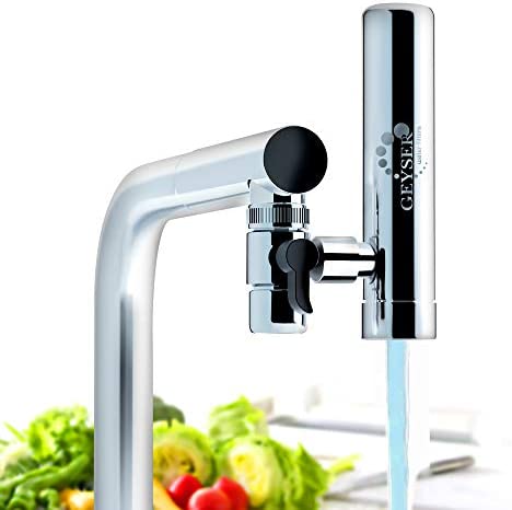 GEYSER EURO - Filtre à eau pour robinet de cuisine, purificateur d'eau avec matériau ultra-absorbant, filtre de robinet à montage longue durée avec commutateur, système de purification de l'eau Fiche Technique et Prix au Maroc