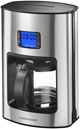 Lagrange 529 001 Naos Cafetière Filtre Inox 23,4 x 17,2 x 32,6 cm Fiche Technique et Prix au Maroc