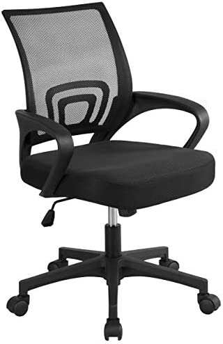 Yaheetech Chaise de Bureau Erconomique à Hauteur Réglable Fauteuil de Bureau Inclinable Siège et Base Plus Larges avec roulettes Pivotantes Noir Fiche Technique et Prix au Maroc