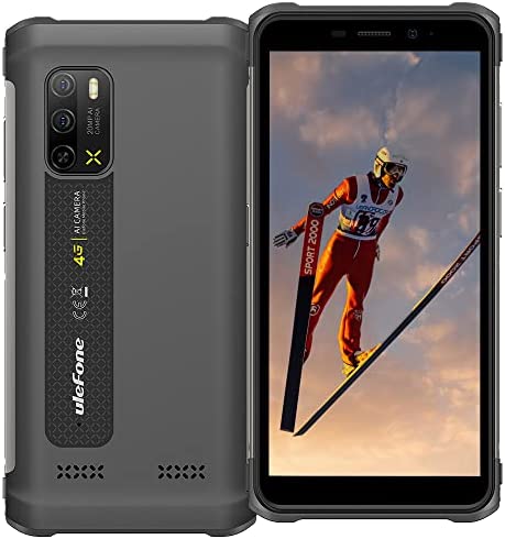 Ulefone Armor X10 Pro Smartphone Portable Incassable (2022), Android 11 Téléphone Débloqué 4G, 4Go+64Go, Batterie 5180mAh, Octa-Core, 20MP+5MP, 5.45" Smartphone Etanche, GPS/NFC/Face ID/FM/OTG, Grise Fiche Technique et Prix au Maroc