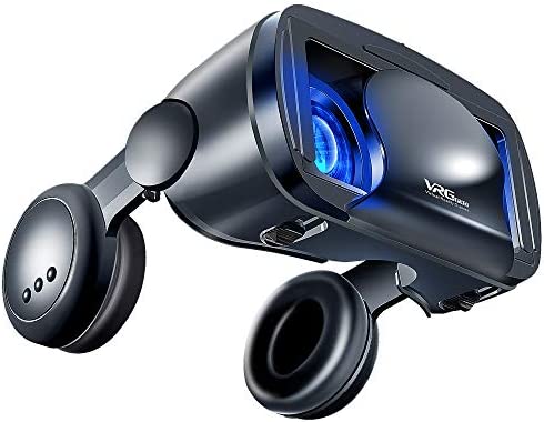 GLRTORE VR Lunettes 3D de Réalité Virtuelle, 3D Protection des Yeux HD Jeux Vidéo Lunettes,Objectif Réglable VR Casque Compatible avec Les Téléphones 4,5-7,0 Pouces Fiche Technique et Prix au Maroc
