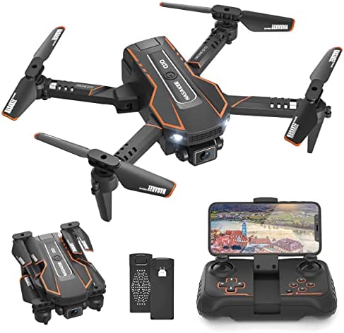 Drone pour Enfant avec Caméra 720P HD, Drone Quadricoptère FPV WiFi Télécommandé, Mode sans Tête, Maintien d'Altitude, 360°Flips, Cadeau et Jouet pour Enfant ou Débutant -2 Batteries Fiche Technique et Prix au Maroc