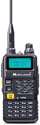 Midland CT590 S Émetteur-Récepteur Radio Amateur Bi-bande 128 Canaux - 1 Émetteur-Récepteur, Antenne, Clip de ceinture, Batterie Li-Ion 1500mAh 7.4V, Chargeur et Adaptateur Fiche Technique et Prix au Maroc