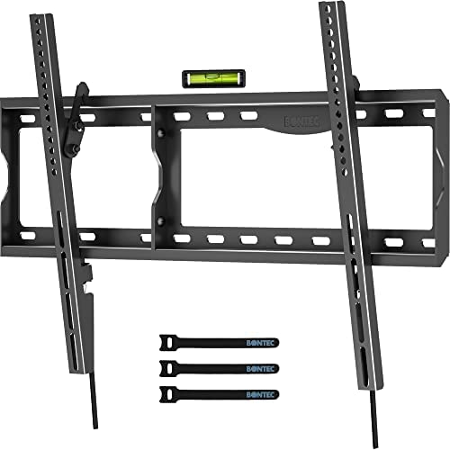 BONTEC Support Mural TV pour Téléviseurs 37-86 Pouces Plasma OLED LCD LCD Incurvés/Plats, Support TV inclinable jusqu'à 75 kg, VESA Maximum 600 x 400 mm, Niveau à Bulle et Attaches de câble Inclus Fiche Technique et Prix au Maroc