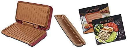 Presse à Panini Électrique Starlyf No Fat Grill, 1000w, Grill Viande, Panini Grill, Appareil à Sandwich Plaques à Revêtement Anti-adhésif 27.3x14.3x9cm, Cuisson saine Fiche Technique et Prix au Maroc