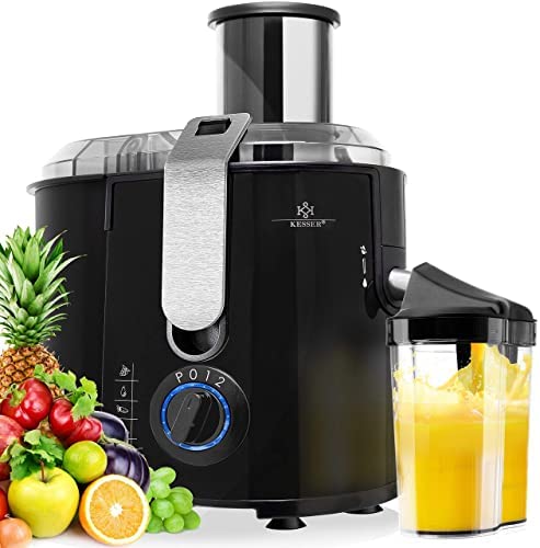 KESSER - Centrifugeuse en Inox Fruits et légumes 1100W, Extracteur de jus, Capacité 1L, Ouverture 85mm Fiche Technique et Prix au Maroc