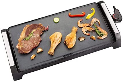 Senya SYCK-G021 Plancha électrique XL 6 à 8 Personnes Plancha Time, Revêtement antiadhésive 2200 W Noire Fiche Technique et Prix au Maroc