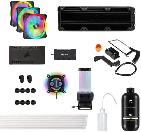 Corsair Hydro X Series iCUE XH305i RGB PRO Kit de refroidissement personnalisé (hardline tube, waterblock pour processeur, combinaison pompe/réservoir D5, radiateur, 3 ventilateurs RGB) Noir Fiche Technique et Prix au Maroc
