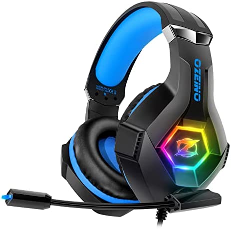 Casque Gaming PS4 Pro, Casque Xbox One Over-Ear RGB 7 Couleurs Transducteurs 50mm Stéréo Basse Micro Anti-Bruit Réglable Compatible PS5 Switch Xbox Series X & S Fiche Technique et Prix au Maroc